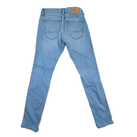Hollister Men's Advanced Stretch Skinny Light Denim Ripped Jeans Size 29 X 32 - Picture 2 of 5